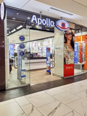 Berlin, Germany - February 2, 2023: Front view of a store in the Gropius Passagen shopping mall in Berlin.