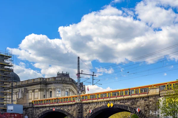 Berlijn Duitsland April 2020 Spoorwegverkeer Het Centrum Van Berlijn Nabij — Stockfoto