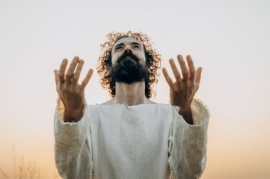 Jesus Christ  the Garden, Meditating and Praying