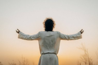 Jesus Christ  the Garden, Meditating and Praying