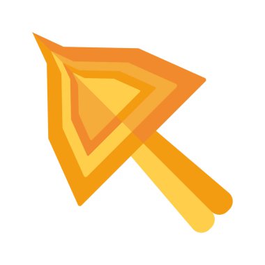 Sarı noktalı imleç okunun modern şekli. Bilgisayar faresi tıklama