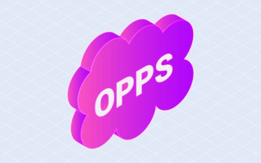 Komedi baloncuğu konuşması. 3d izometrik vektör çizimi