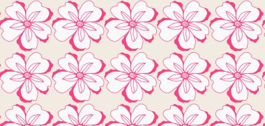 El çizimi çiçekler pürüzsüz desen. Sunum, arkaplan, duvar kağıtları, tekstil ve moda alanlarında Pastel boho arka planı.