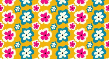 Tatlı çiçek pürüzsüz desen. Organik şekiller soyut çiçek arkaplanı. Arkaplan, duvar kağıtları, tekstil ve moda için çiçek desenleri.