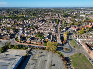 Ipswich 'in banliyölerinin havadan görünüşü