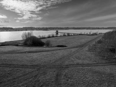 Alton Waters in Suffolk aerial view