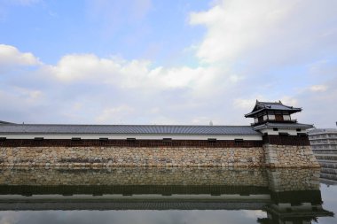 Hiroşima 'daki Hiroşima Kalesi hendeği, Japonya
