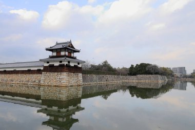 Hiroşima 'daki Hiroşima Kalesi hendeği, Japonya