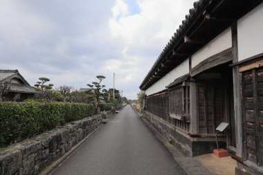 Hagi şatosu kasabası Yamaguchi, Japonya 'daki üst sınıf samurayların eski ikamet yeri.