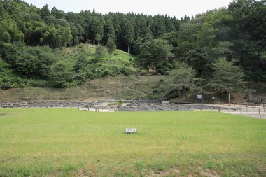 Asakura yakata kalıntıları Ichijodani Asakura ailesinin tarihi kalıntıları, Fukui, Japonya