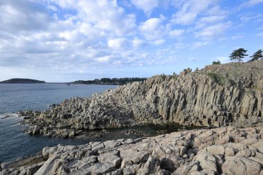 Fukui, Japonya 'daki Tojinbo uçurumu