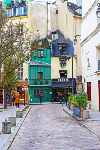 Paris Quartier Latin France Novembre 2022 Vue Rue Sur Ancien — Photo