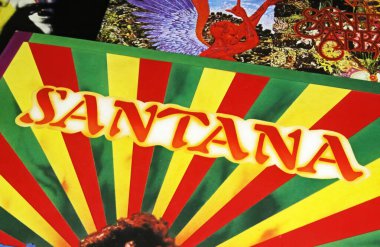 Viersen, Germany - November 9. 2022: Closeup of isolated vinyl record album Freedom of guitarist Carlos Santana, released 1987