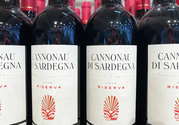 Viersen Duitsland Maart 2023 Closeup Van Cannonau Sardegna Rode Wijn — Stockfoto