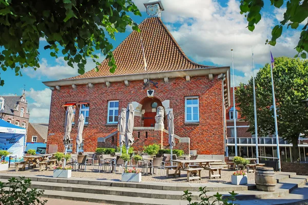 Arcen Holandia Czerwca 2023 Piękny Dom Czerwonej Cegły Stary Ratusz — Zdjęcie stockowe