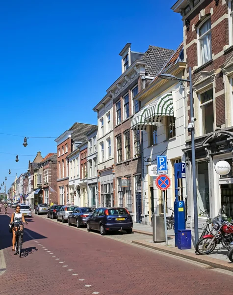 Hertogenbosch Hinthamerstraat Paesi Bassi Luglio 2023 Belle Vecchie Case Olandesi — Foto Stock