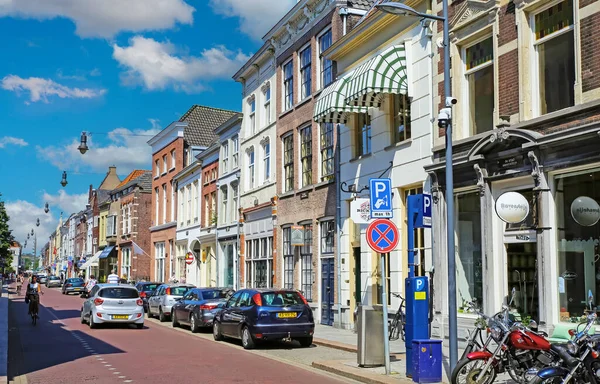 Hertogenbosch Hinthamerstraat Paesi Bassi Luglio 2023 Belle Vecchie Case Olandesi — Foto Stock