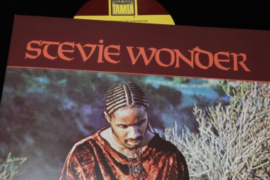 Viersen, Almanya - 9 Haziran. 2023: Vinil albüm kapağının kapağı Stevie Wonder 'ın Konuşma Kitabı, 1972