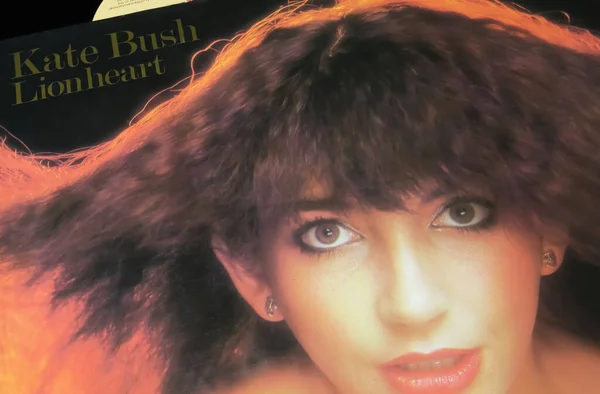 stock image Viersen, Germany - May 9. 2023: Closeup of british singer Kate Bush vinyl record cover Lionheart from 1978