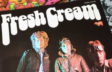 Viersen, Almanya - 9 Ocak. 2024: İngiliz rock grubu The Cream 'in ilk stüdyo albümü 