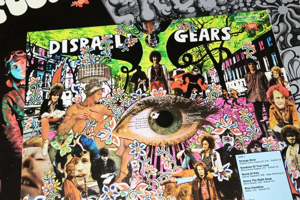 Viersen, Almanya - 9 Ocak. 2024: İngiliz rock grubu The Cream vinil albüm cover 'ı Disraelei Gears 1967' den Sunshine of your love