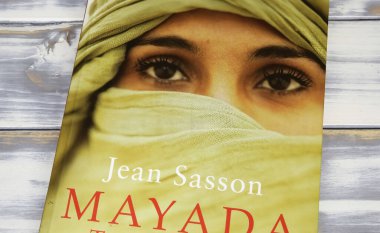 Viersen, Germany - April 9. 2024:  Jean Sasson Mayada book cover, Daughter Of Iraq: One Woman's Survival in Saddam Hussein's Torture Jail clipart