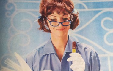 Viersen, Almanya - 9 Mayıs. 2024: Eski Alman dergisi Storck Merci Çikolata Reklamı 1964