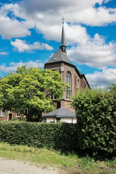 stock image Grefrath (NRW), Germany - June 9 .2024: Beautiful ancient  Benedictine abbey Mariendonk in countryside of lower rhine