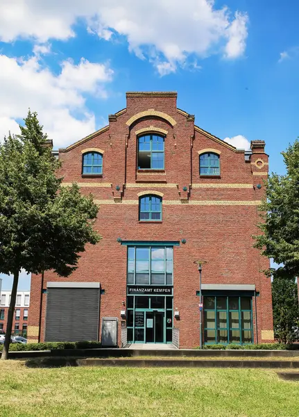 stock image Kempen, Finanzamt (NRW), Germany - June 9. 2024: Modernized old listed factory building with use as offices and city administration