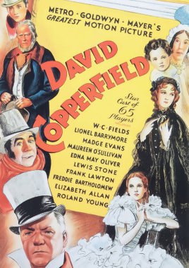 Viersen, Almanya - 9 Mayıs. 2024: David Copperfield film afişi 1935 'ten (merkeze odaklan)