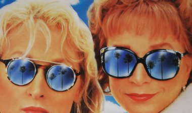 Viersen, Germany - July 9. 2024: Postcards from the Edge film poster detail (German Version)  with Meryl Streep and Shirley MacLaine from 1990 clipart