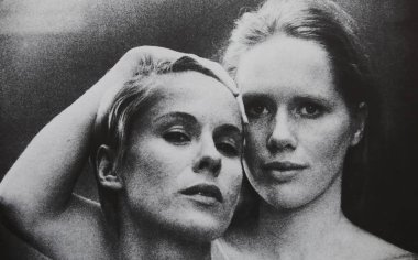 Viersen, Germany - June 2. 2024: Old magazine photo of Bibi Andersson and Liv Ullmann in Persona from 1966 (focus on faces) clipart