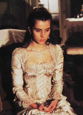 Viersen, Almanya - 2 Haziran. 2024: Alman aktris Nastassja Kinski 'nin 1979' da Tess 'te çekilmiş eski bir dergi fotoğrafı (yüze odaklan)