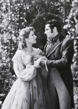 Viersen, Almanya - 2 Haziran. 2024: Greer Garson ve Laurence Olivier 'in 1940' lardan kalma 