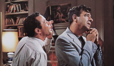 Viersen, Almanya - 2 Haziran. 2024: Walter Matthau ve Jack Lemmon 'ın 1968' deki 