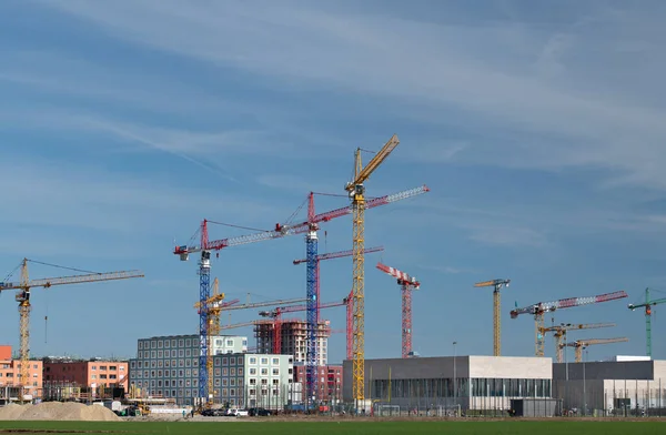 München Wijk Freiham Worden Veel Nieuwe Woongebouwen Gebouwd Boven Huizen — Stockfoto