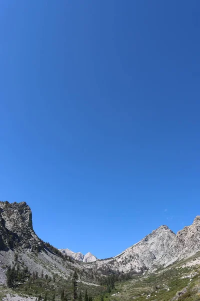 Nyár Végén Felemelkedő Keleti Sierra Nevada Látványos Átmeneti Zónát Jelez — Stock Fotó