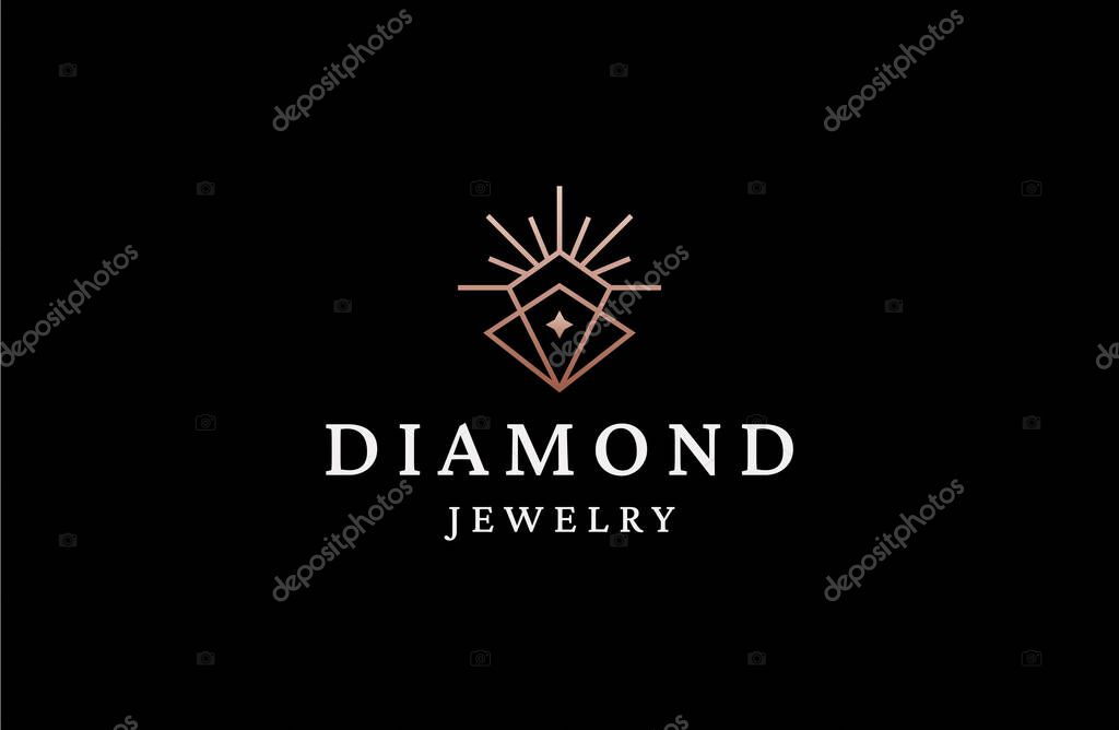 The diamond jewelry logo is a shining embodiment of exquisite craftsmanship, timeless elegance, and the utmost sophistication.