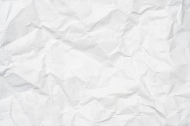 Doku arkaplanı için beyaz buruşmuş kağıdı kapat.