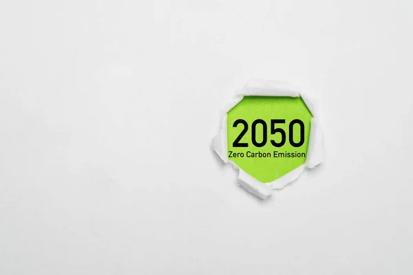 2050 2050 Киотский Протокол Внутри Штамповочной Бумаги Снижения Выбросов Углекислого — стоковое фото