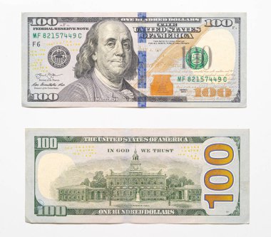 Benjamin Franklin 'in ABD doları banknotundaki izolasyon görüntüsü dünyada para değişimi için en önemli noktadır..