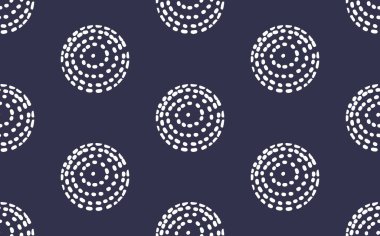Trendy minimalistic vector pattern with dots and circles. Doodles and different shapes. Background for print, cover, wallpaper, fabric, clothes, wrapper