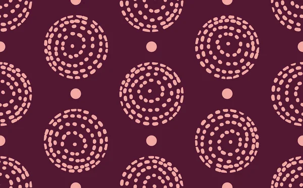 Trendy minimalistic vector pattern with hand drawn dots and circles. Doodles and different shapes. Background for print, cover, wallpaper, fabric, clothes, wrapper