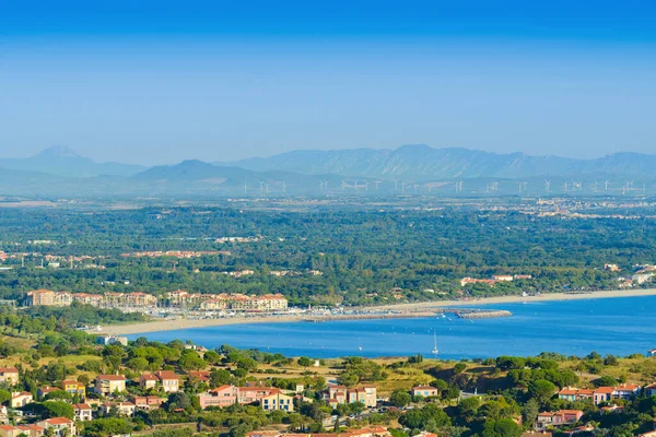 Beach Landscape Argeles Close Collioure Occitanie France — Stock Photo, Image