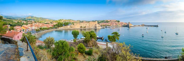 Collioure Harbor City Seen Glorieta Viewpoint Occitanie France — Stockfoto