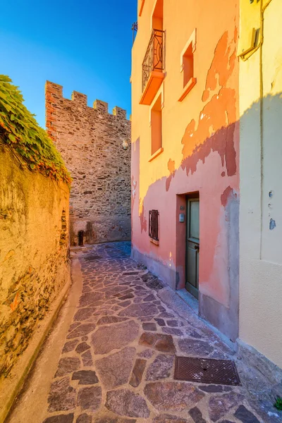 Typical Alley Colliore City Morning Occitanie France — Stock Photo, Image