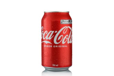 COCA-COCLA ORIGINAL FLAVOR, 350 ml Can, buzlu içecek, beyaz toprak