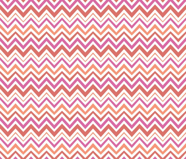 几何雪纺无缝图案 锯齿形不规则线条条纹 70年代嬉皮士风格设计装饰 三角形形状 粉红色淡紫色橙色调色板 白色背景 矢量说明 — 图库矢量图片#