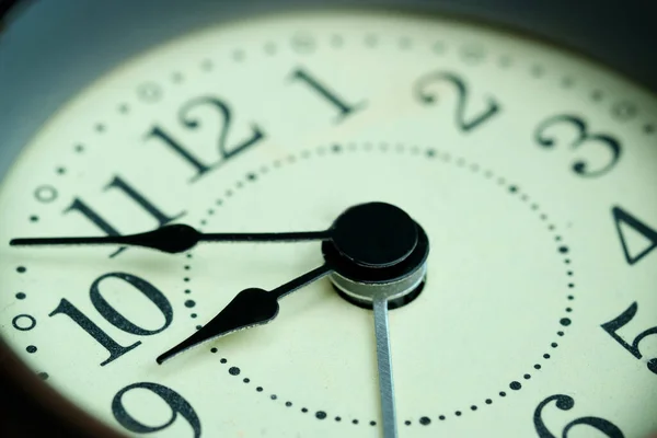 Imagem Relógio Alarme Cara Nove Clock Time Conceito — Fotografia de Stock