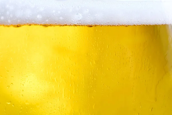 stock image Background Cool beers with beer bubbles on top a glass at the party